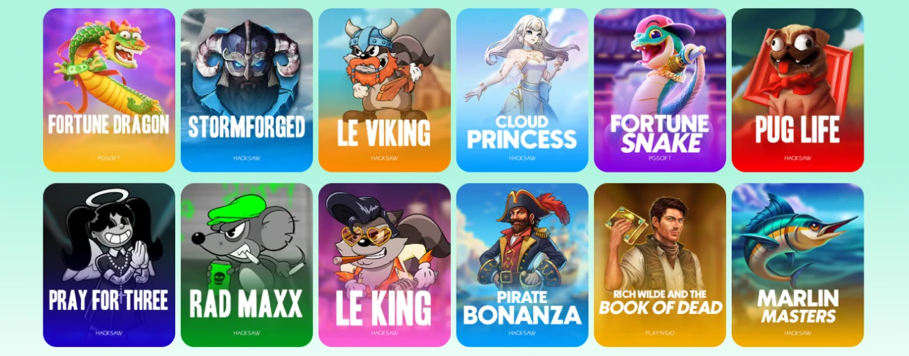 Samba Slots Amplia selección de juegos